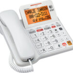 AT&T - AT CL4940 Corded Phone With Digital Answering System - White