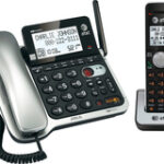 AT&T - AT CL84102 DECT 6.0 Expandable Phone System with Digital Answering System - Black/Silver
