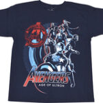 Marvel - Avengers: Age of Ultron Group Shot Children's T-Shirt (Large/Extra-Large) - Dark Blue