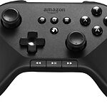 Amazon - Fire Wireless Bluetooth Game Controller - Black