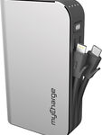 myCharge - Hub Plus Portable Power Bank - Silver