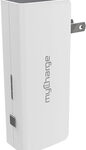 myCharge - AMP PRONG Portable Power Bank - White