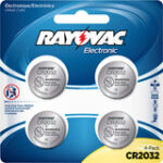 Rayovac - Lithium 2032 Batteries (4-Pack) - Silver