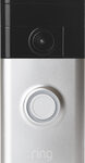 Ring - Wi-Fi Smart Video Doorbell - Satin Nickel