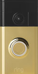 Ring - Wi-Fi Smart Video Doorbell - Polished Brass