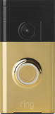 Ring - Wi-Fi Smart Video Doorbell - Polished Brass