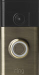 Ring - Wi-Fi Smart Video Doorbell - Antique Brass
