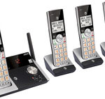 AT&T - CL82415 DECT 6.0 Expandable Cordless Phone with Digital Answering System - Silver/Black