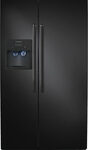 Frigidaire - 25.6 Cu. Ft. Side-by-Side Refrigerator with Thru-the-Door Ice and Water - Ebony Black