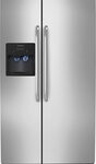 Frigidaire - 22.6 Cu. Ft. Side-by-Side Refrigerator with Thru-the-Door Ice and Water - Stainless Steel