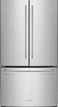 KitchenAid - 20.0 Cu. Ft. French Door Counter-Depth Refrigerator - Stainless Steel