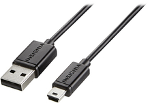 Insignia™ - 3' USB Type A-to-5-Pin Mini-B Cable - Black - Image 1