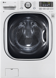 LG - 4.3 Cu. Ft. 14-Cycle Washer and 8-Cycle Dryer Electric Combo - White - Image 1