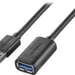Insignia™ - 3' USB 3.0 Type-A-Female-to-Type-A-Male Cable - Black