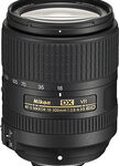 Nikon - AF-S DX NIKKOR 18-300mm f/3.5-6.3G ED VR Telephoto Zoom Lens for Select Nikon DX-Format DSLR Cameras - Black