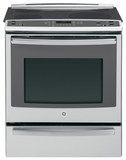 GE - Profile Series 30" Self-Cleaning Slide-In Electric Convection Range - Stainless Steel - Image 1