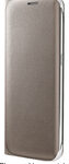Samsung - Flip Wallet Case for Samsung Galaxy S6 edge Cell Phones - Gold