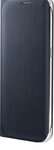 Samsung - Flip Wallet Case for Samsung Galaxy S 6 Edge Cell Phones - Black