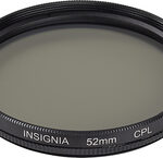 Insignia™ - 52mm Circular Polarizer Lens Filter - Clear