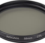 Insignia™ - 58mm Circular Polarizer Lens Filter - Clear