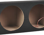 Metra - 10" Dual Sealed Subwoofer Enclosure - Charcoal
