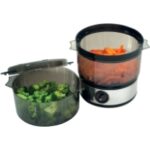Chef Buddy - Food Steamer Includes Timer and Two Containers