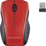 Insignia™ - Wireless Optical Mouse - Red