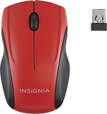 Insignia™ - Wireless Optical Mouse - Red