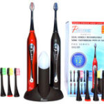 Pursonic - Dual-Handle Rechargeable Sonic Toothbrush - Black/Red