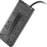 Insignia™ - 8-Outlet Surge Protector - Black