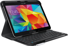 Logitech - Keyboard Folio Case for Samsung Galaxy Tab 4 10.1 - Black - Image 1