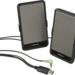 Insignia™ - USB-Powered Portable Speakers (Pair) - Black