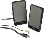 Insignia™ - USB-Powered Portable Speakers (Pair) - Black