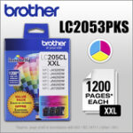 Brother - LC205CL XL 3-Pack High-Yield Ink Cartridges - Cyan/Magenta/Yellow
