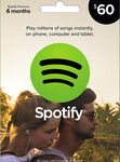 Spotify - $60 Spotify Premium Music Gift Card