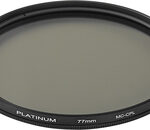 Platinum - 77mm Circular Polarizer Lens Filter - Clear