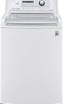 LG - 4.9 Cu. Ft. 8-Cycle High-Efficiency Top-Loading Washer - White
