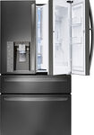 LG - 29.7 Cu. Ft. 4-Door Door-in-Door French Door Refrigerator - Black Stainless Steel