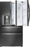 LG - 29.7 Cu. Ft. 4-Door Door-in-Door French Door Refrigerator - Black Stainless Steel - Image 1