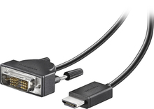 Insignia™ - 6' DVI-D-to-HDMI Cable - Black - Image 1