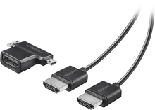 Insignia™ - 6' HDMI Cable and T-Adapter - Matte Black - Image 1