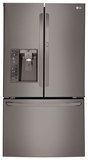 LG - 29.6 Cu. Ft. Door-in-Door French Door Refrigerator - Black Stainless Steel - Image 1
