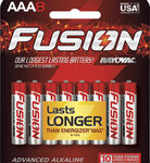 Rayovac - Fusion AAA Batteries (8-Pack) - Red/Silver