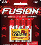 Rayovac - Fusion AA Batteries (8-Pack) - Red/Silver