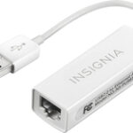 Insignia™ - USB 2.0-to-Ethernet Adapter - White