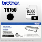 Brother - TN750 XL High-Yield Toner Cartridge - Black