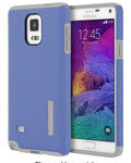 Incipio - DualPro Case for Samsung Galaxy Note 4 Cell Phones - Periwinkle/Smoke