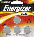 Energizer - 2032 Batteries (4-Pack) - Silver