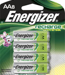 Energizer - Rechargeable AA Batteries (8-Pack) - Silver