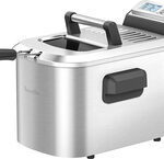Breville - Smart Fryer 4-Quart Deep Fryer - Silver